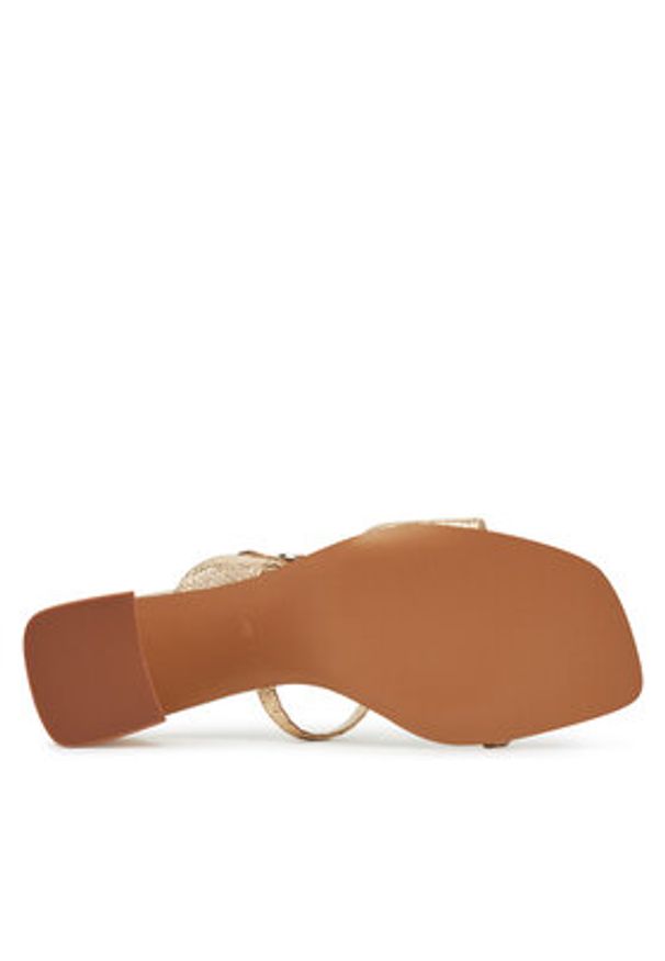 Aldo Klapki Maymay 14028463 Złoty. Kolor: złoty. Materiał: skóra