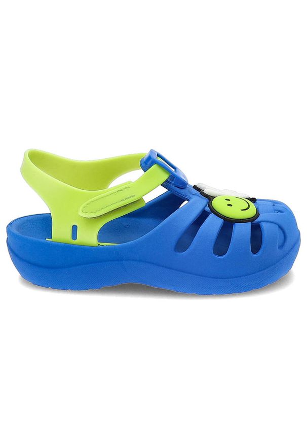 Niebieskie Sandały Ipanema Dziecięce Wodoodporne Buty. Zapięcie: rzepy. Kolor: niebieski. Sezon: lato. Styl: wakacyjny