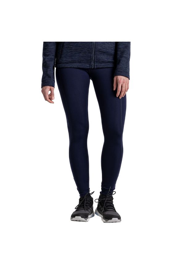 CRAGHOPPERS - Legginsy Damskie Kiwi Pro Plain. Kolor: niebieski. Sport: turystyka piesza