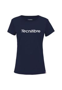 TECNIFIBRE - Damski bawełniany T-shirt Tecnifibre Team. Kolor: niebieski. Materiał: bawełna. Sport: tenis #1