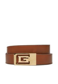 Guess Pasek Damski BW9207 P5130 Brązowy. Kolor: brązowy. Materiał: skóra