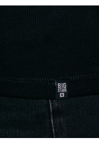 Big-Star - Koszulka męska z prążkowanej dzianiny czarna Basicag 906. Okazja: na co dzień. Kolor: czarny. Materiał: dzianina, prążkowany. Styl: casual #5