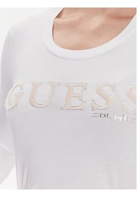 Guess Bluzka W4RI76 J1314 Biały Slim Fit. Kolor: biały. Materiał: bawełna #4