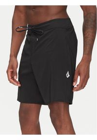 Volcom Szorty kąpielowe Lido Solid A0812416 Czarny Regular Fit. Kolor: czarny. Materiał: syntetyk
