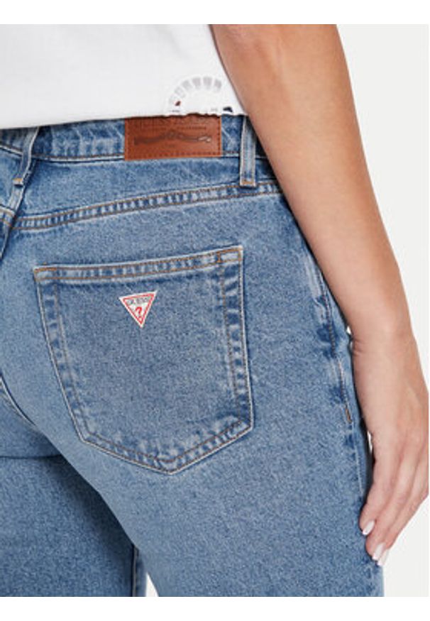 Guess Jeansy W4YA98 D5CC5 Niebieski Straight Fit. Kolor: niebieski
