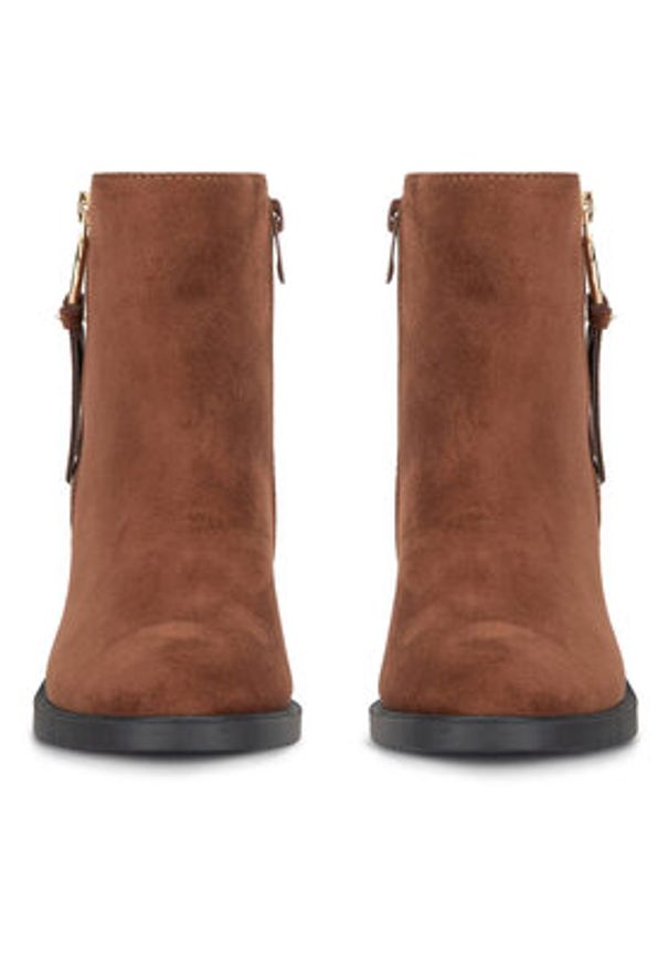 Clara Barson Botki LS5276-02A Brązowy. Kolor: brązowy. Materiał: materiał