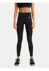Roxy Legginsy Waves Of Warmth ERJNP03671 Czarny Slim Fit. Kolor: czarny. Materiał: syntetyk #1