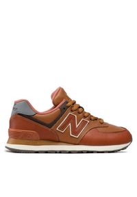 New Balance Sneakersy ML574OMA Brązowy. Kolor: brązowy. Materiał: skóra. Model: New Balance 574 #6