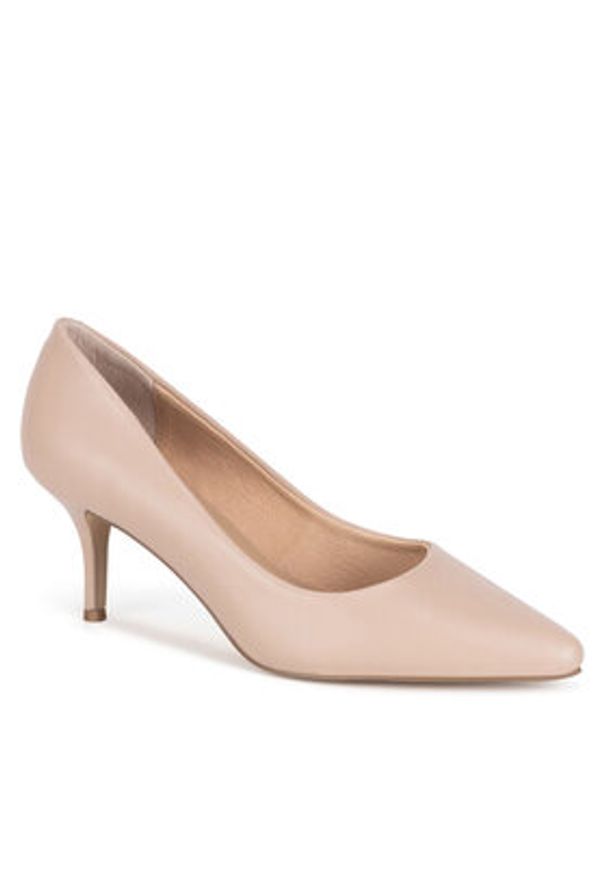 Lasocki Czółenka WFA2922-1Z Beżowy. Kolor: beżowy. Materiał: skóra. Obcas: na szpilce