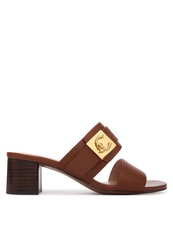 Klapki Coccinelle. Kolor: brązowy