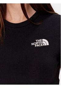 The North Face T-Shirt NF0A55AO Czarny Cropped Fit. Kolor: czarny. Materiał: bawełna #3