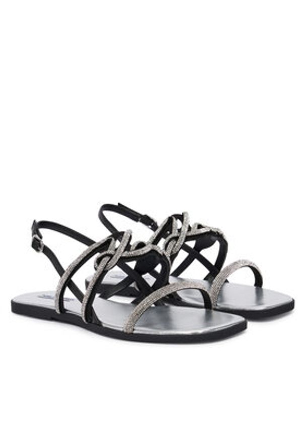 Karl Lagerfeld - KARL LAGERFELD Sandały Olympia II KL87425C Czarny. Kolor: czarny. Materiał: skóra