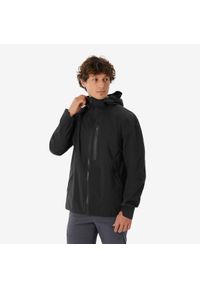 quechua - Kurtka turystyczna męska Quechua MH500 Light. Kolor: czarny. Materiał: materiał. Sport: turystyka piesza #1