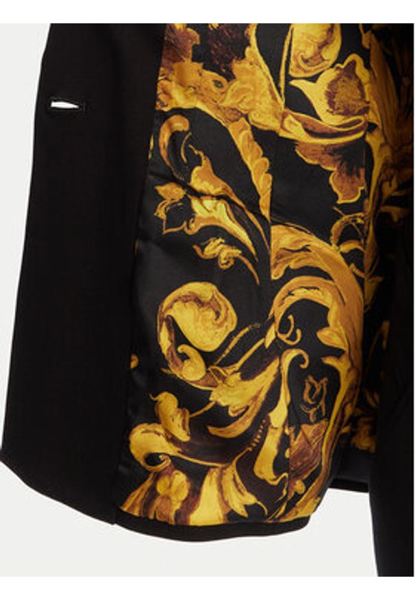 Versace Jeans Couture Marynarka 79HAQ702 J0092 Czarny Slim Fit. Kolor: czarny. Materiał: syntetyk