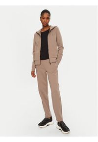 Calvin Klein Bluza Satin K20K207955 Beżowy Regular Fit. Kolor: beżowy. Materiał: syntetyk, bawełna