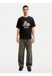 Jack & Jones T-Shirt Gradient Print 12288094 Czarny Regular Fit. Kolor: czarny. Materiał: bawełna. Wzór: nadruk, gradientowy #3