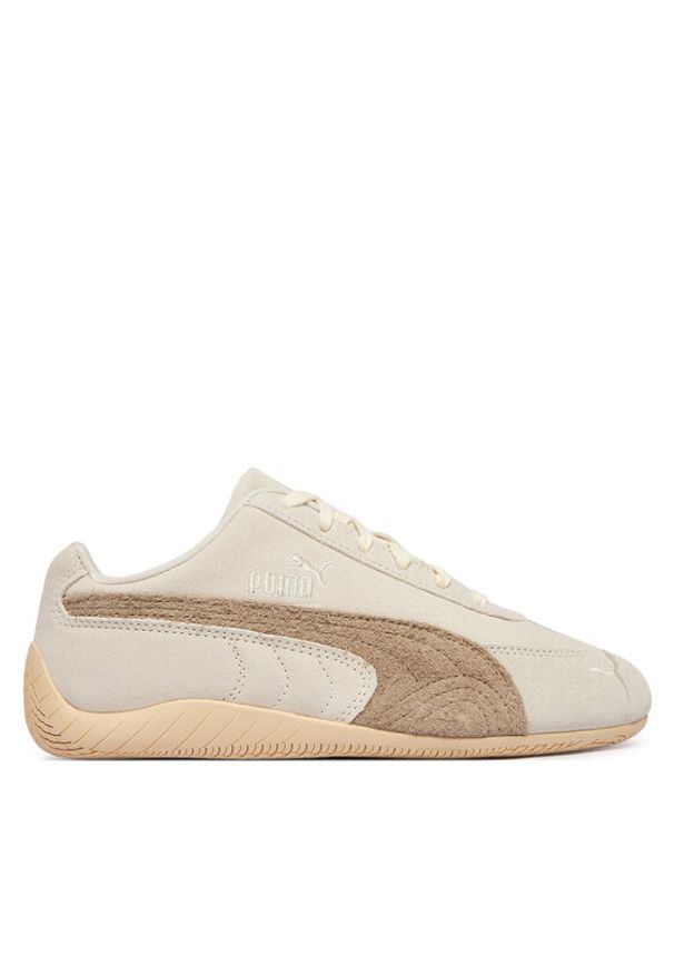 Puma Sneakersy Speedcat Elevated 403619 01 Écru. Kolor: kremowy. Materiał: skóra, zamsz