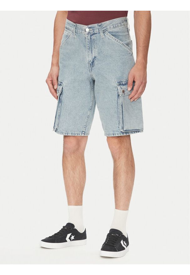 Levi's® Szorty jeansowe 478™ 001GU-0004 Niebieski Baggy Fit. Kolor: niebieski. Materiał: bawełna