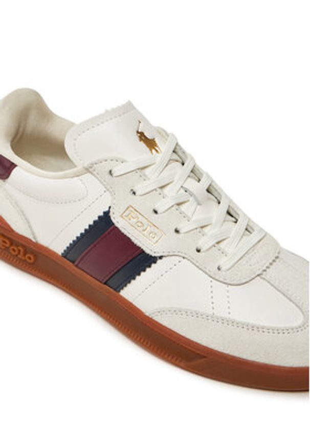 Polo Ralph Lauren Sneakersy Htr Aera-Sk-Ltl 804950266001 Écru. Materiał: skóra