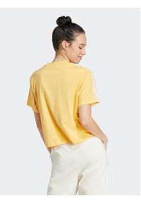 Adidas - adidas T-Shirt Essentials 3-Stripes IS1575 Żółty Loose Fit. Kolor: żółty. Materiał: bawełna #3