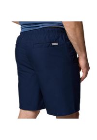 columbia - Spodenki sportowe męskie Washed Out Easy Short. Kolor: niebieski. Materiał: bawełna