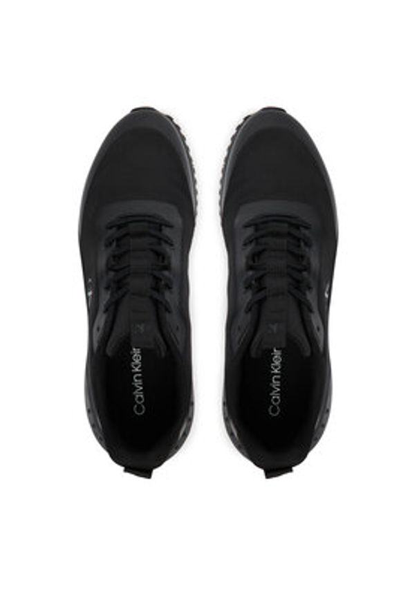 Calvin Klein Sneakersy Eva Runner Lace Up Mat Mix YM0YM01442 Czarny. Kolor: czarny. Materiał: materiał