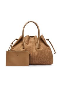 Elisabetta Franchi Torebka BS-19H-61E2-V890 Beżowy. Kolor: beżowy. Materiał: skórzane, zamszowe #7
