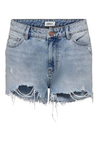 only - ONLY Szorty jeansowe Pacy 15256232 Niebieski Regular Fit. Kolor: niebieski. Materiał: bawełna, jeans #3