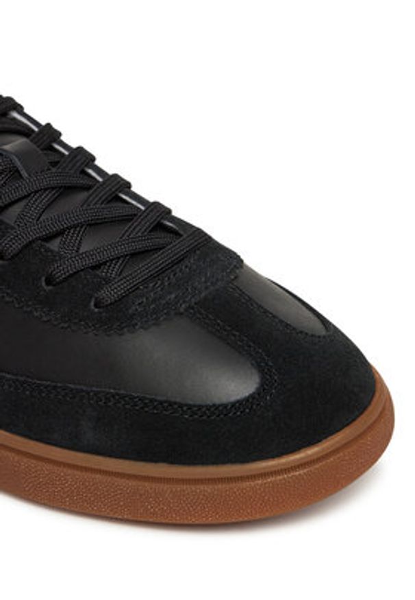 Polo Ralph Lauren Sneakersy 809961181002 Czarny. Kolor: czarny. Materiał: skóra