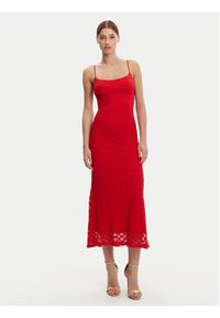 BARDOT - Bardot Sukienka koktajlowa 57998DB1 Czerwony Regular Fit. Kolor: czerwony. Materiał: syntetyk, bawełna. Styl: wizytowy #4
