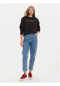 TOMMY HILFIGER - Tommy Hilfiger Bluza Logo WW0WW39791 Czarny Regular Fit. Kolor: czarny. Materiał: bawełna, syntetyk #5