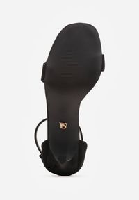 Born2be - Czarne Eleganckie Sandały na Szpilce Vices ze Skórzaną Wkładką Sonadira. Zapięcie: sprzączka. Kolor: czarny. Materiał: skóra. Obcas: na szpilce. Styl: elegancki #5