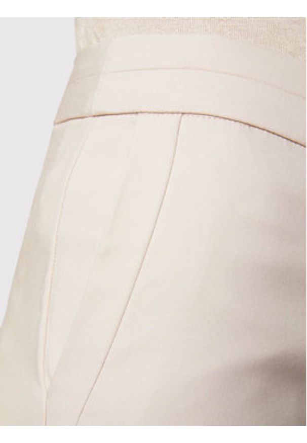 Morgan Spodnie materiałowe 211-PROSY.F Beżowy Slim Fit. Kolor: beżowy. Materiał: bawełna