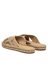 TOMMY HILFIGER - Tommy Hilfiger Klapki Raffia TH FW0FW09139 Beżowy. Kolor: beżowy. Materiał: materiał #5