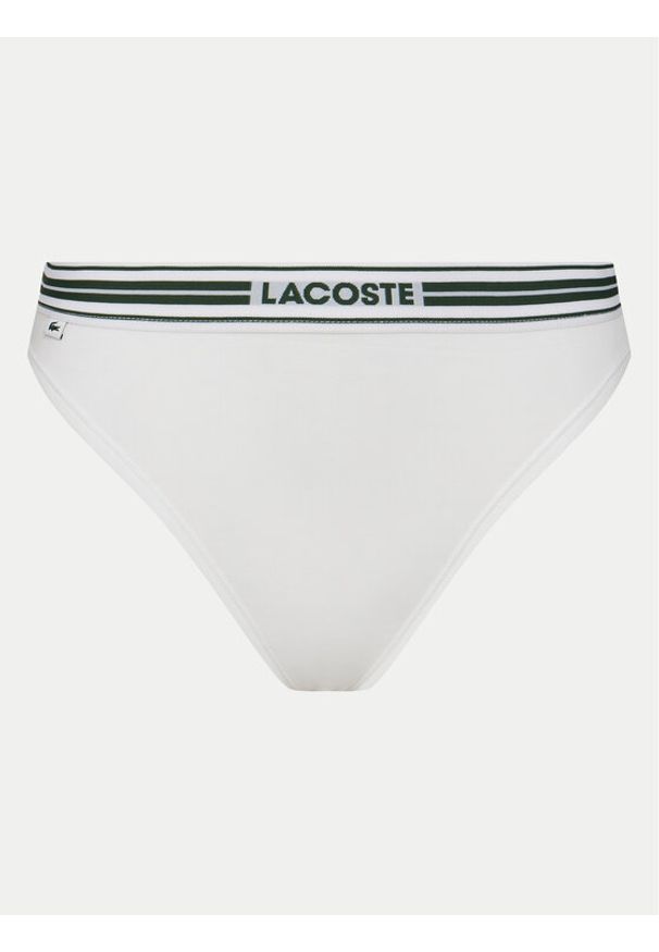 Lacoste Stringi 8F5147 Biały. Kolor: biały. Materiał: bawełna