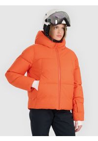 4f - 4F Kurtka narciarska membrana 5000 damska - czerwona L. Kolor: czerwony. Materiał: poliester, materiał. Wzór: gładki. Sezon: zima #1