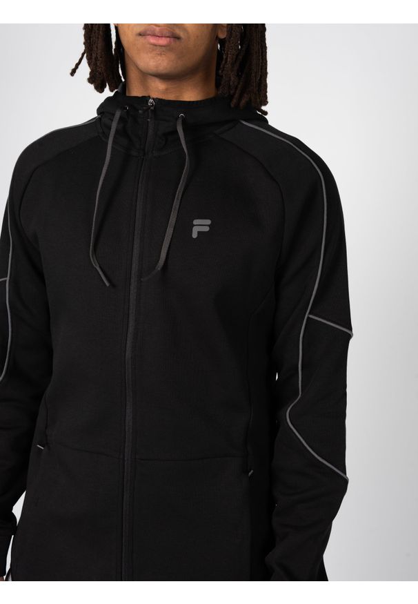 Fila Bluza "Roviogo" | FAM0292 | Mężczyzna | Czarny. Typ kołnierza: kaptur. Kolor: czarny. Materiał: bawełna, poliester. Długość: długie