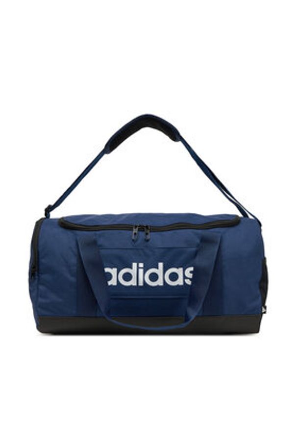 Adidas - adidas Torba Linear Duffel Bag Small IN6111 Granatowy. Kolor: niebieski. Materiał: materiał