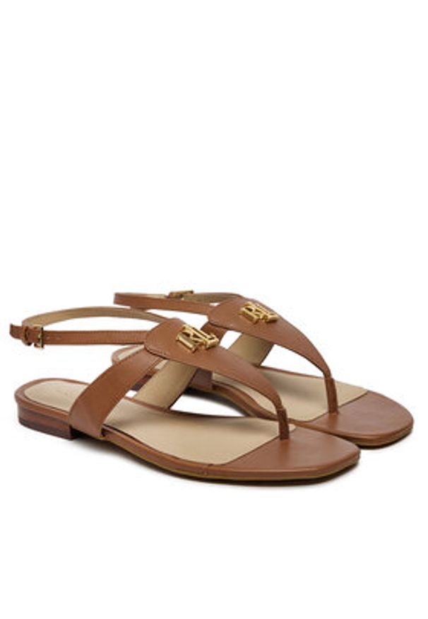 Lauren Ralph Lauren - LAUREN RALPH LAUREN Sandały Everley 802959145002 Brązowy. Kolor: brązowy. Materiał: skóra