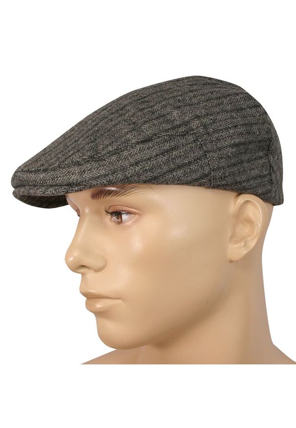 Szara czapka Pako Jeans jodełka, na jesień