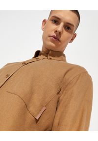 Burberry - BURBERRY - Beżowa koszula flanelowa. Kolor: beżowy. Materiał: bawełna #3