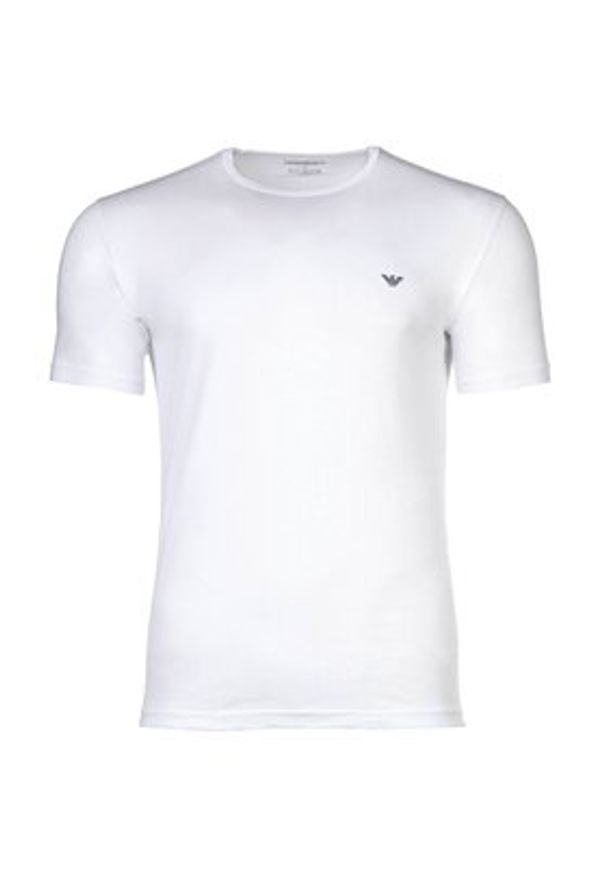 Emporio Armani T-Shirt 30560 Biały Comfort Fit. Kolor: biały. Materiał: bawełna