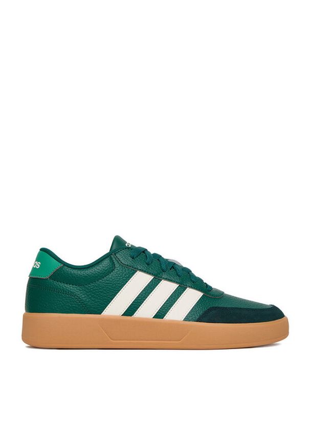 Adidas - adidas Sneakersy BREAKNET 3.0 JR3554 Zielony. Kolor: zielony. Materiał: syntetyk, materiał
