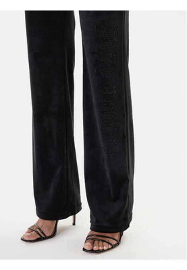 Juicy Couture Spodnie dresowe Christine JCWBJ225311 Czarny Flared Leg. Kolor: czarny. Materiał: syntetyk