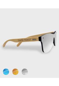 MegaKoszulki - Okulary przeciwsłoneczne drewniane Z Twoim tekstem. Wzór: nadruk