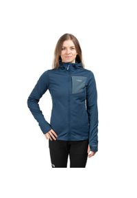 Bluza z kapturem damska Rab Superflux Hoody. Typ kołnierza: kaptur. Kolor: niebieski