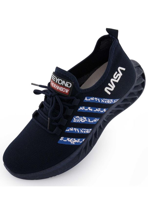 Nasa - Męskie Sneakersy NASA Rozmiar 42 - Stylowe i Wygodne. Kolor: niebieski. Materiał: materiał, syntetyk