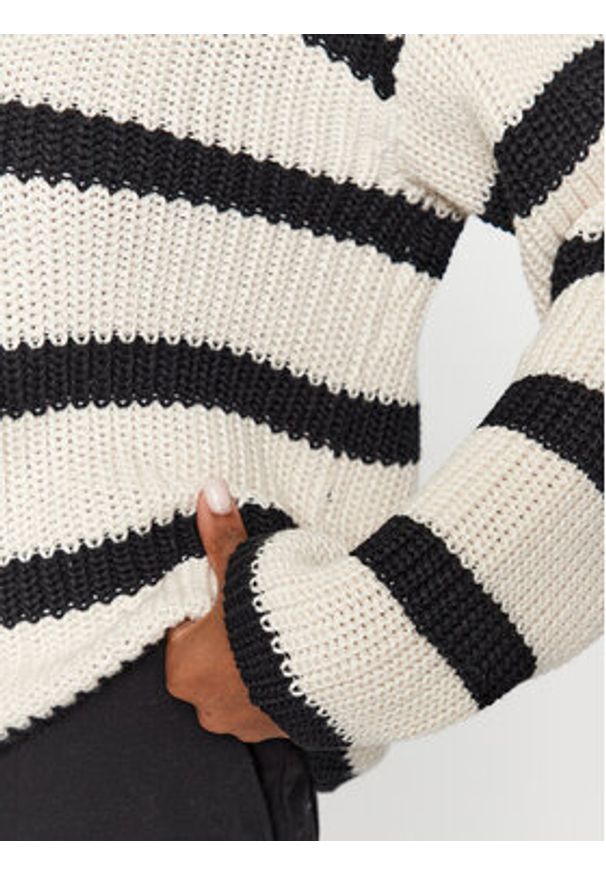 Vero Moda Sweter 10293683 Beżowy Regular Fit. Kolor: beżowy. Materiał: bawełna