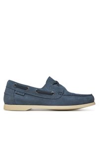 Manebi Mokasyny K 1.4 KM Granatowy. Kolor: niebieski. Materiał: skóra, zamsz #1