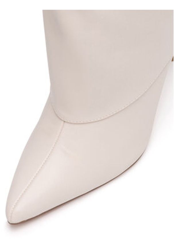 Nine West Kozaki SJ3645-2 Écru. Materiał: materiał